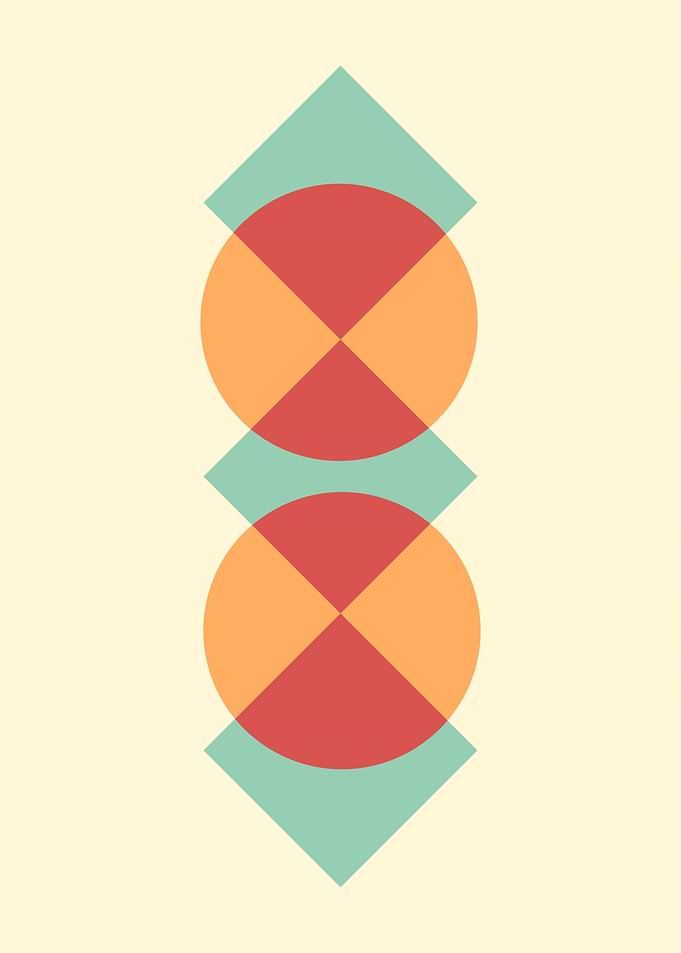 Abstract modern minimalist