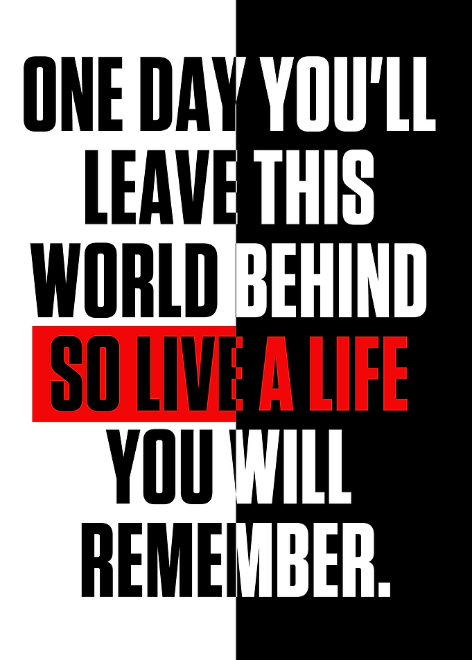 ONE DAY YOU WILL LEAVE