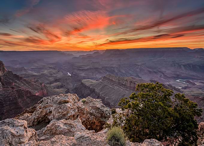 Sunset grand canyon photo