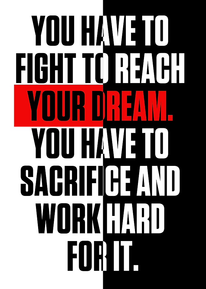 You have to fight to reach