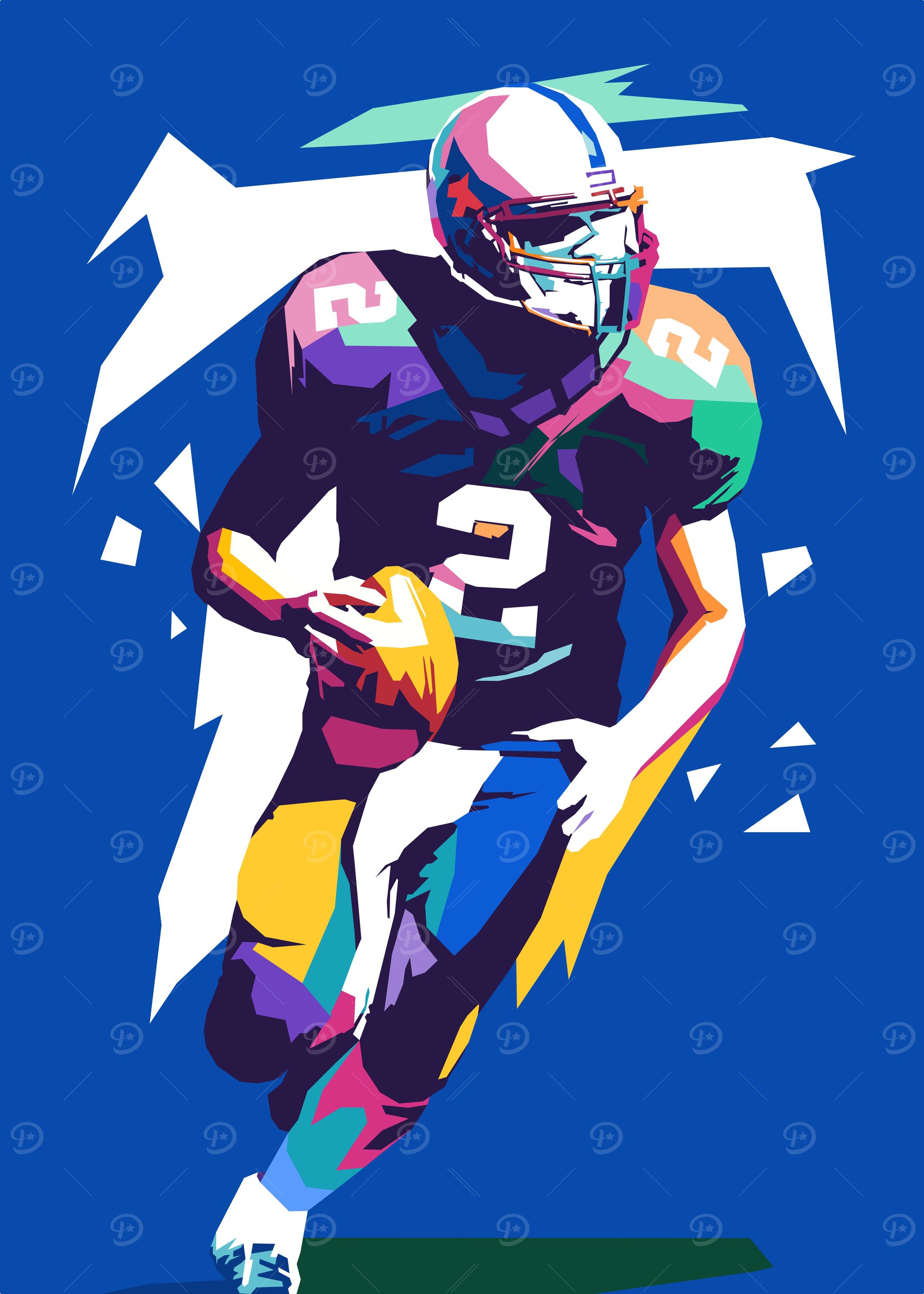 American Football Pop Art