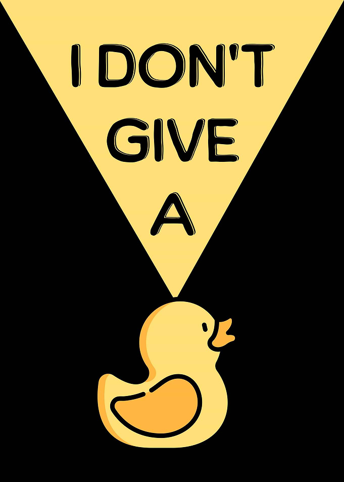 Funny Bathroom Duck Humor