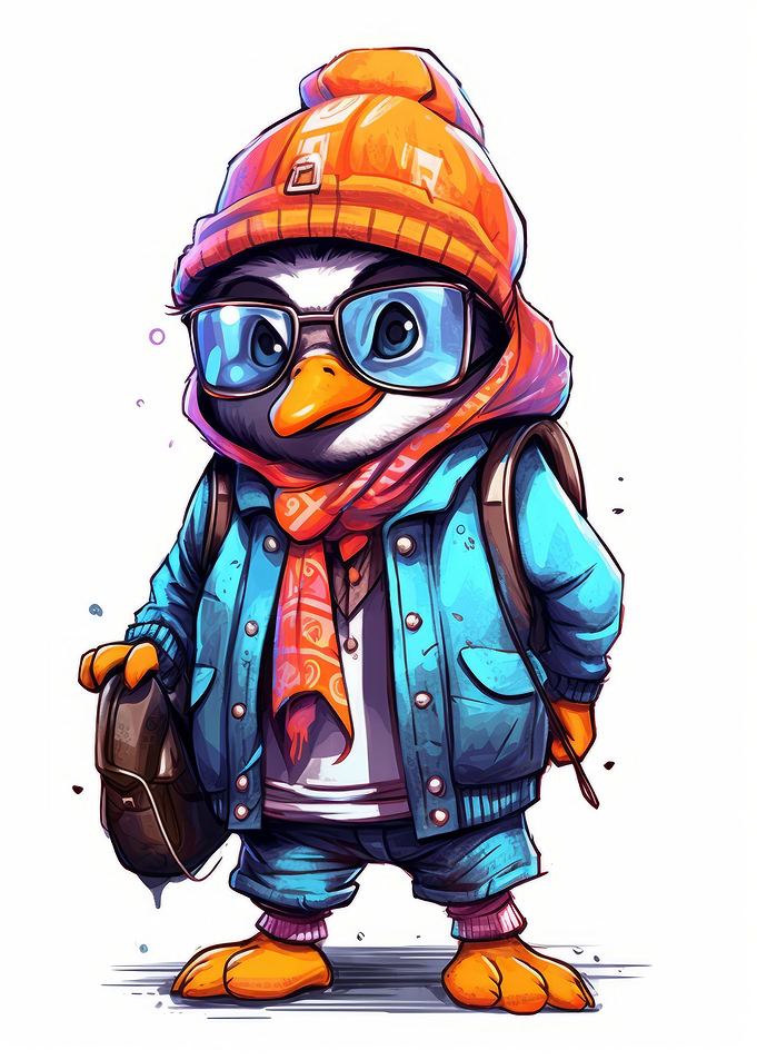 Cute Penguin Cartoon