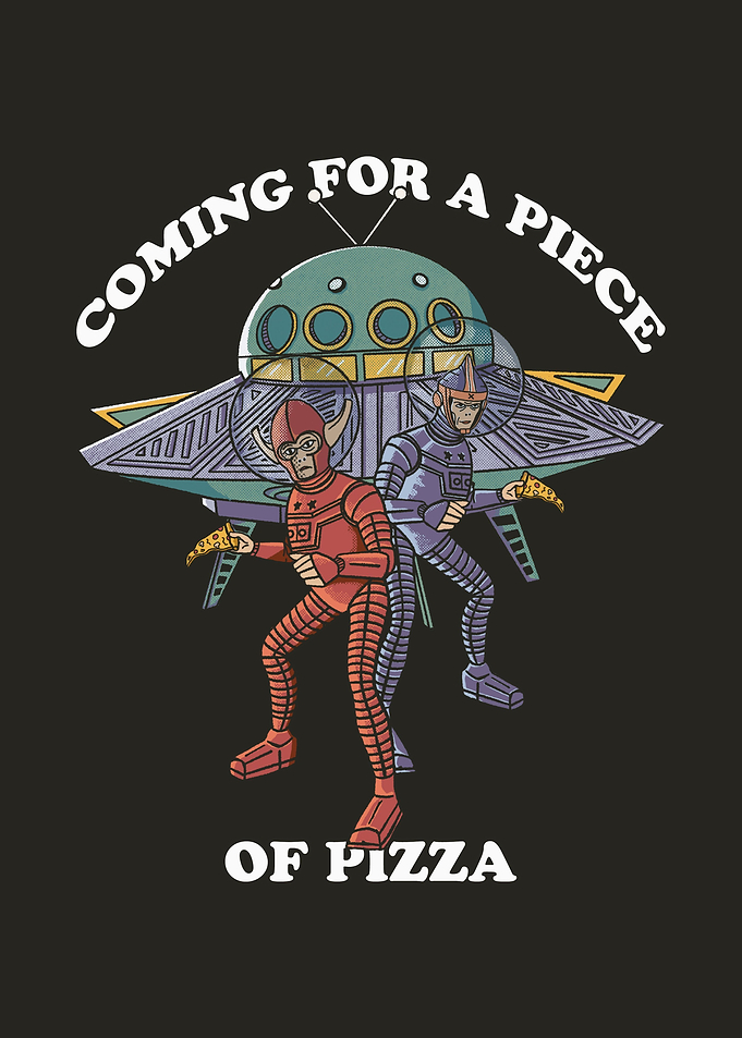 Coming for piece of pizza