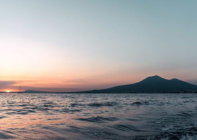 Sunset at Mount Vesuvius