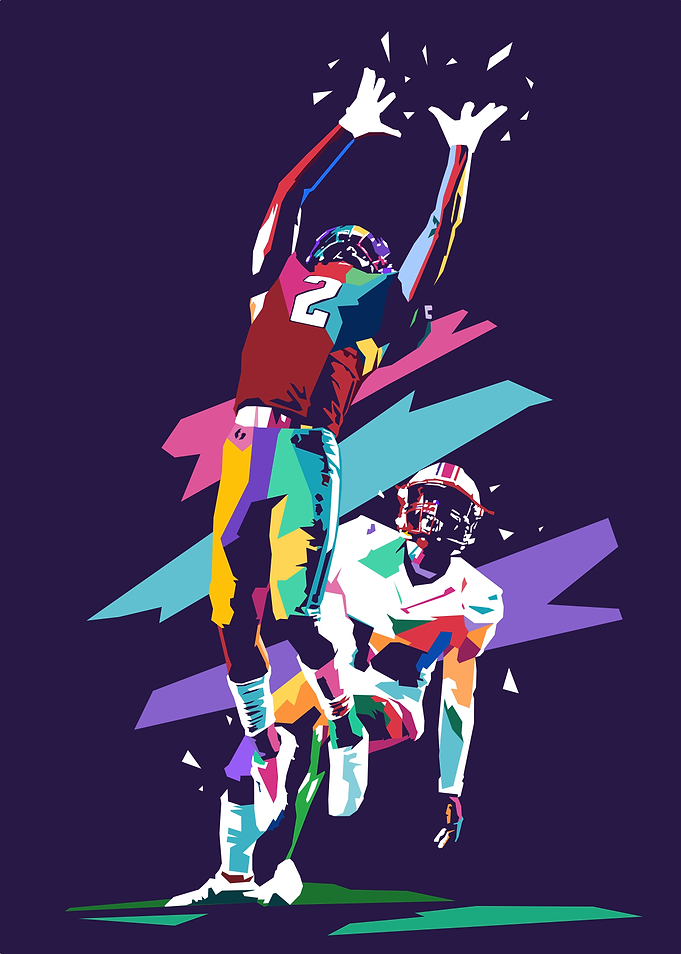 American Football Pop Art