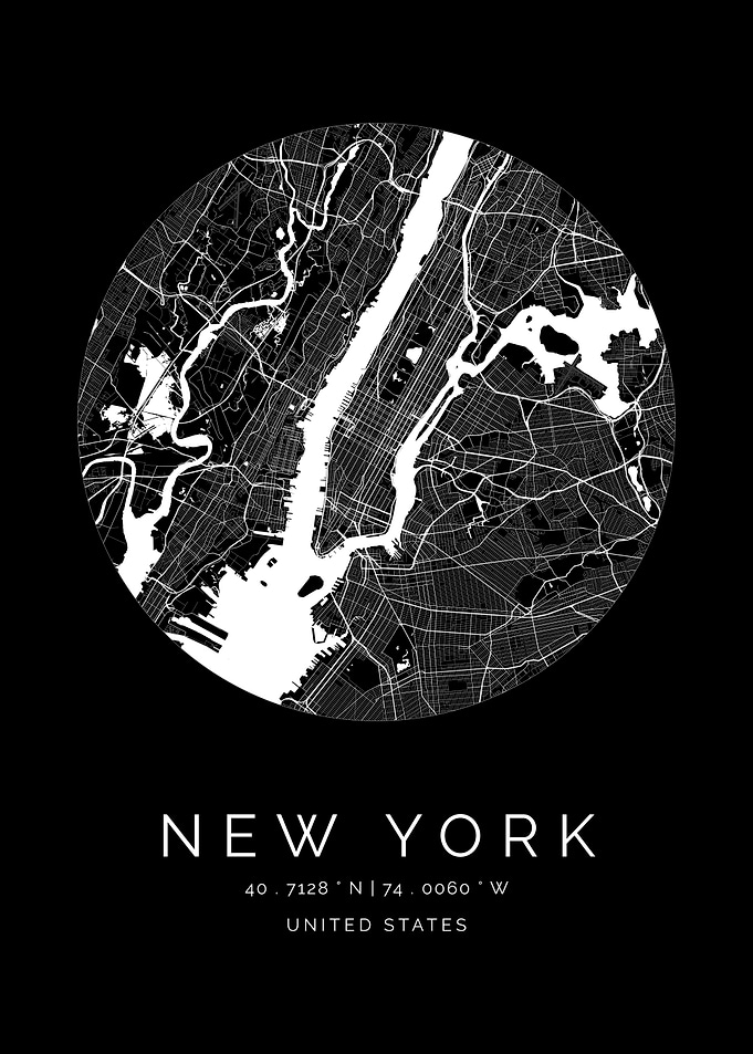 New York City Circle Map