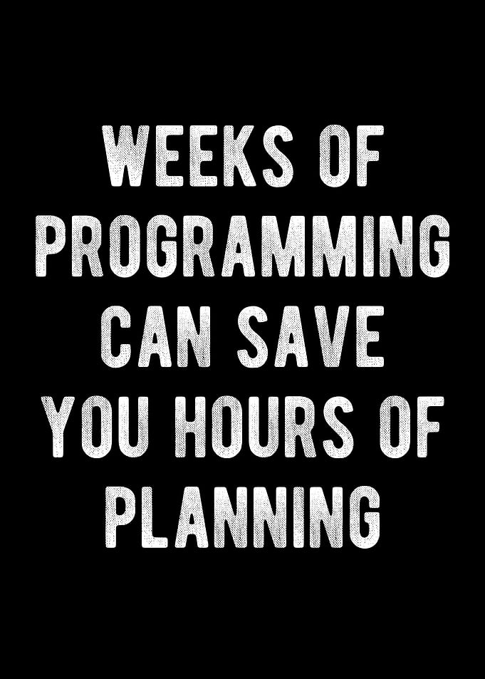 weeks of programming