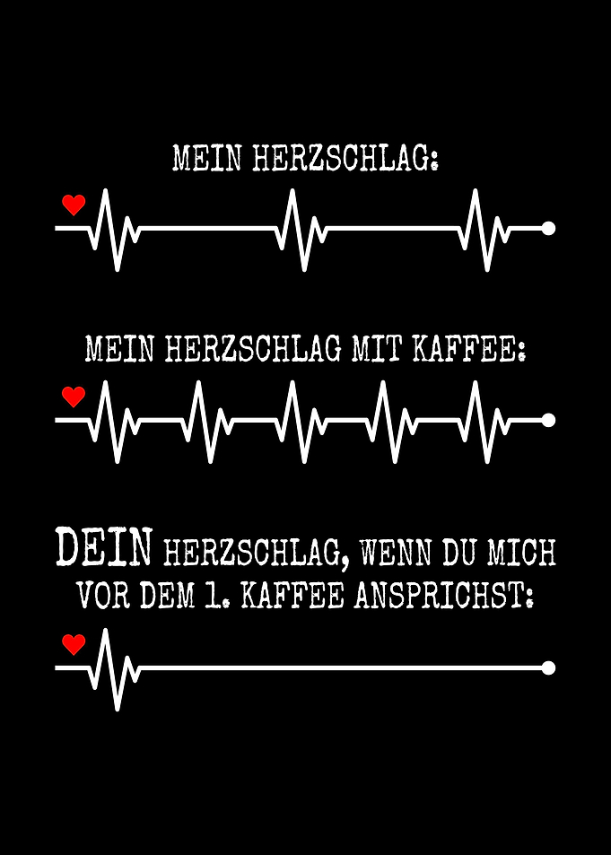 Kaffee Herzschlag Buero