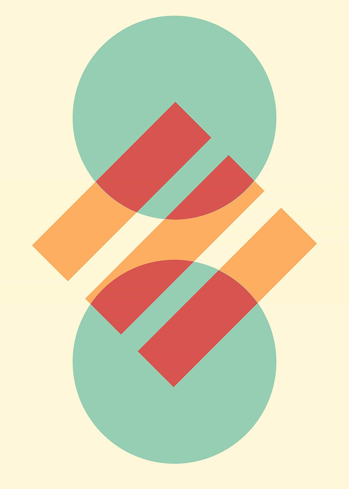 Abstract modern minimalist