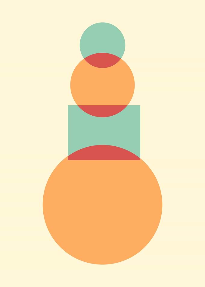 Abstract modern minimalist