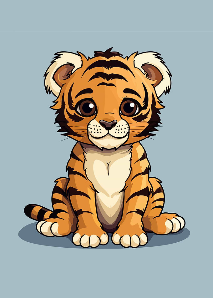 Baby Tiger Illustration