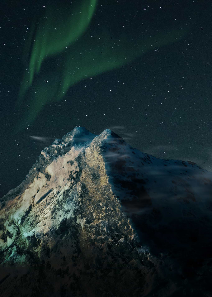 Mountain During Night
