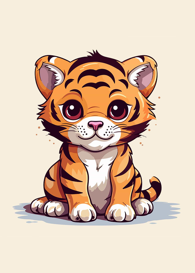 Baby Tiger Illustration