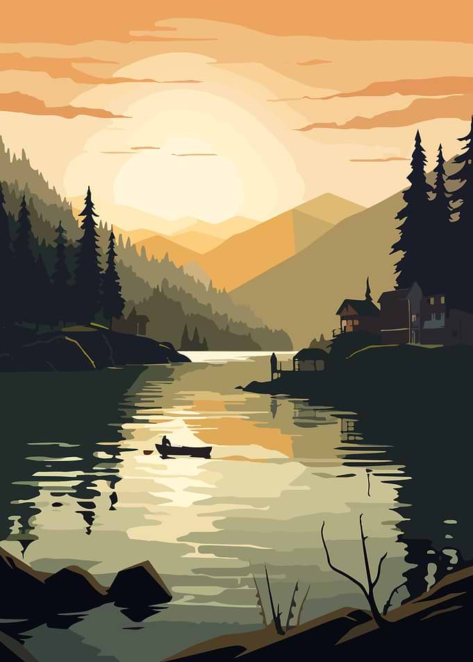 Mountains and Lakes