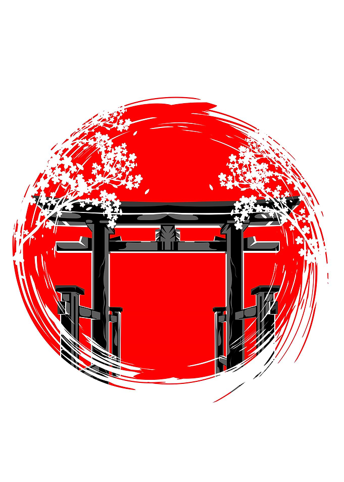 Japanese torii gate