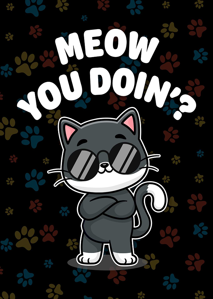 Meow You Doing Funny Cat