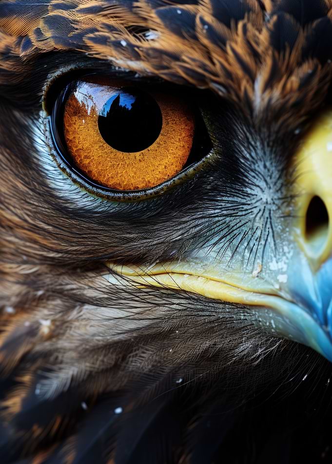 Hawk Eye Close Up Shot