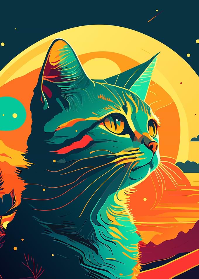 Colorful Cat