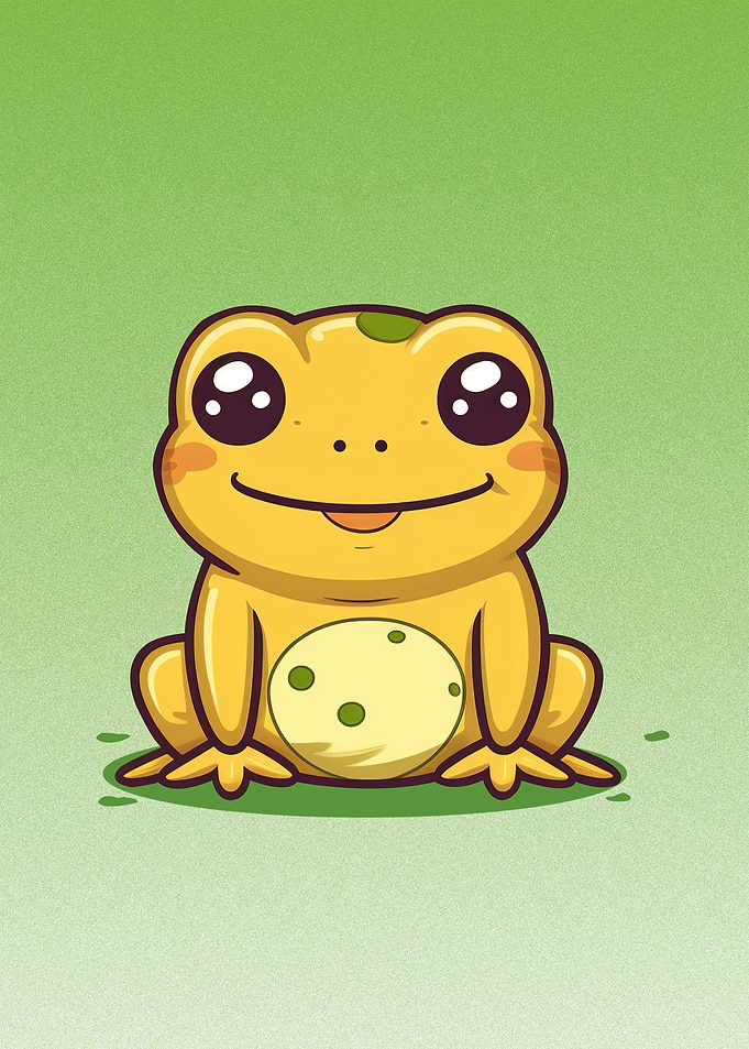 frog cute animal