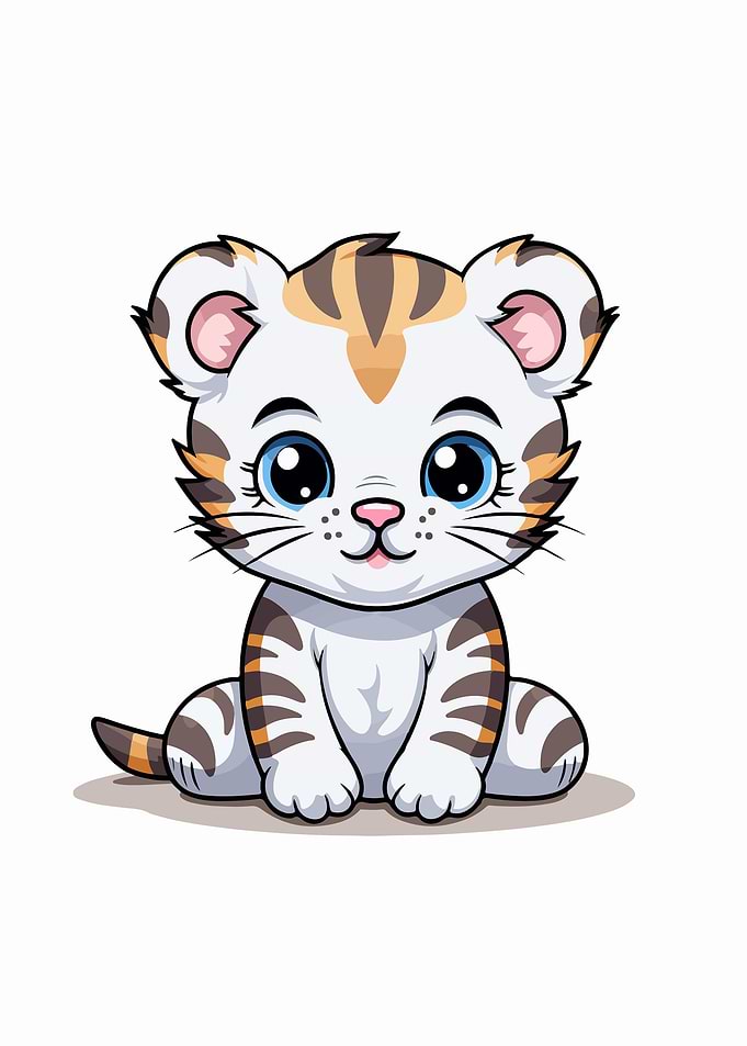 Baby Tiger Illustration