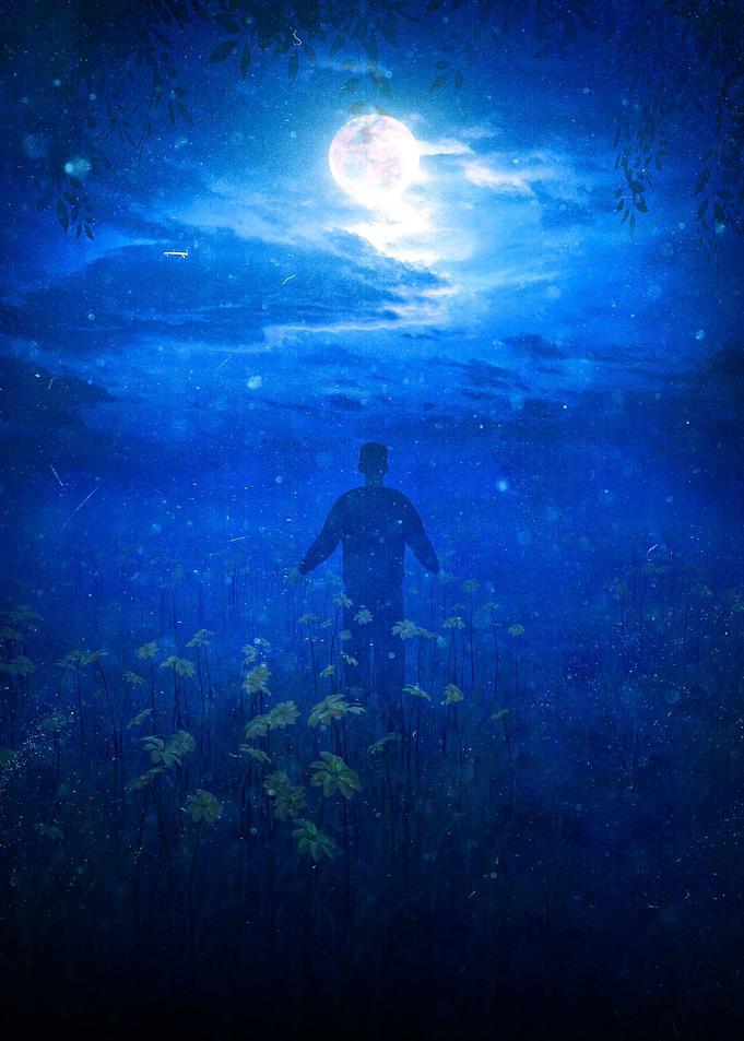 Alone 3d cinematic art