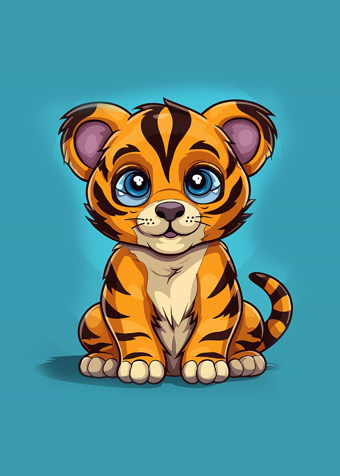 Baby Tiger Illustration