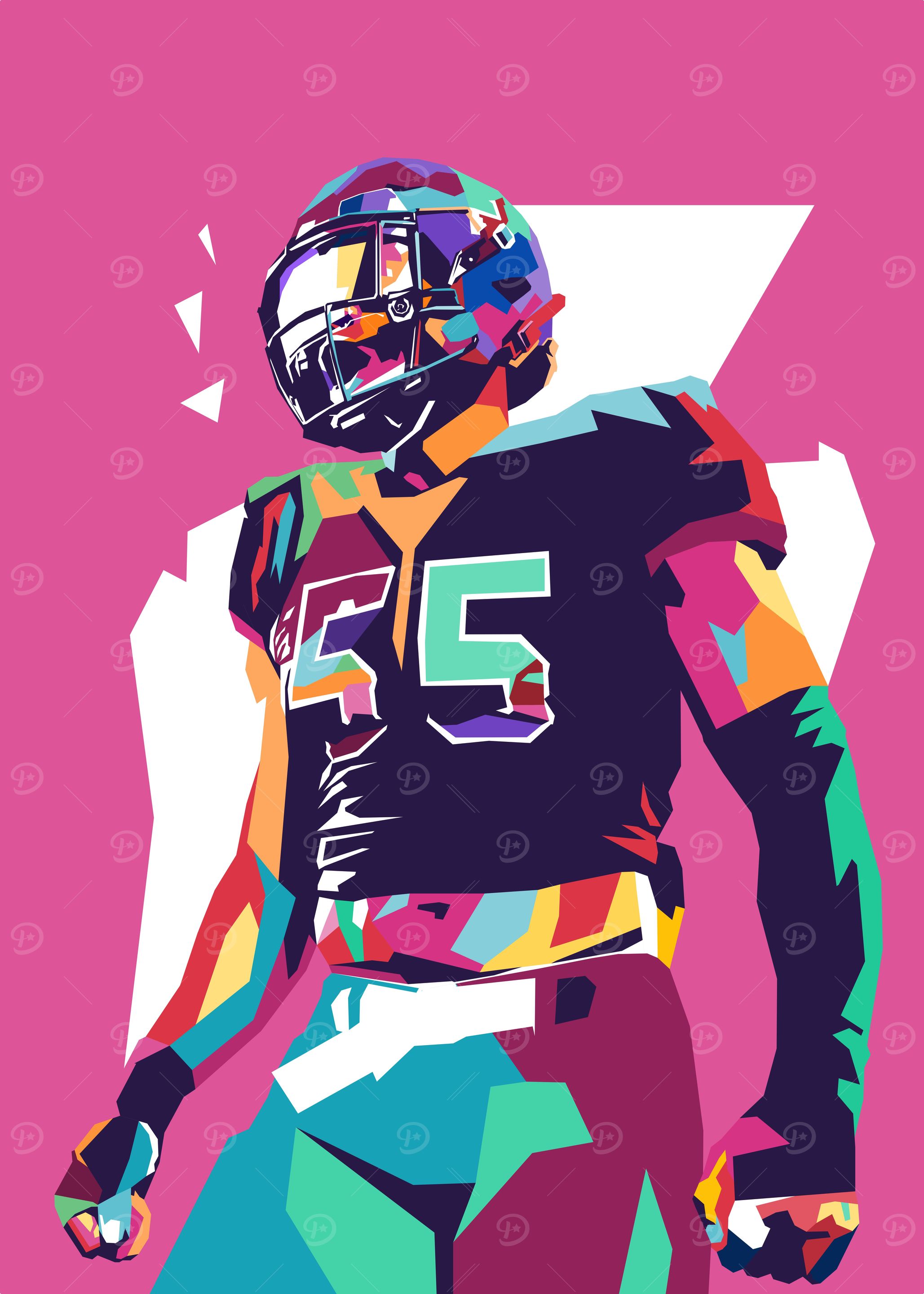American Football Pop art