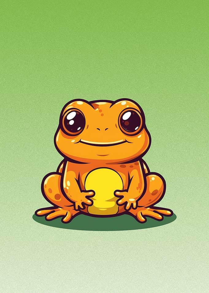 frog cute animal