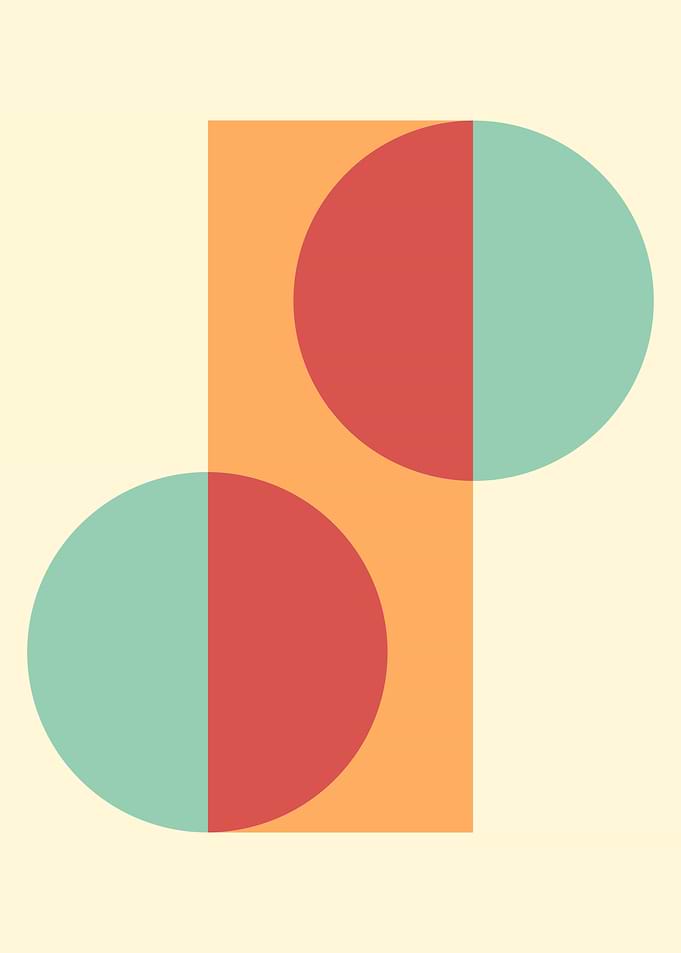 Abstract modern minimalist