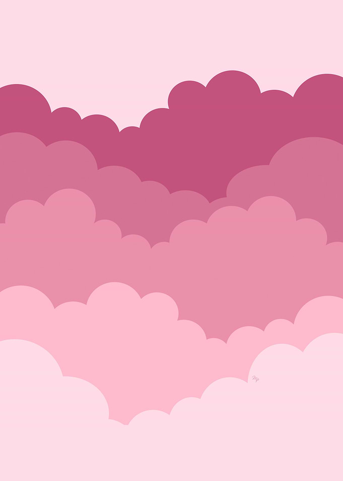 Abstract pink clouds