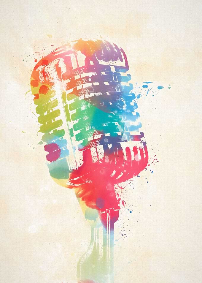 Colorful Microphone