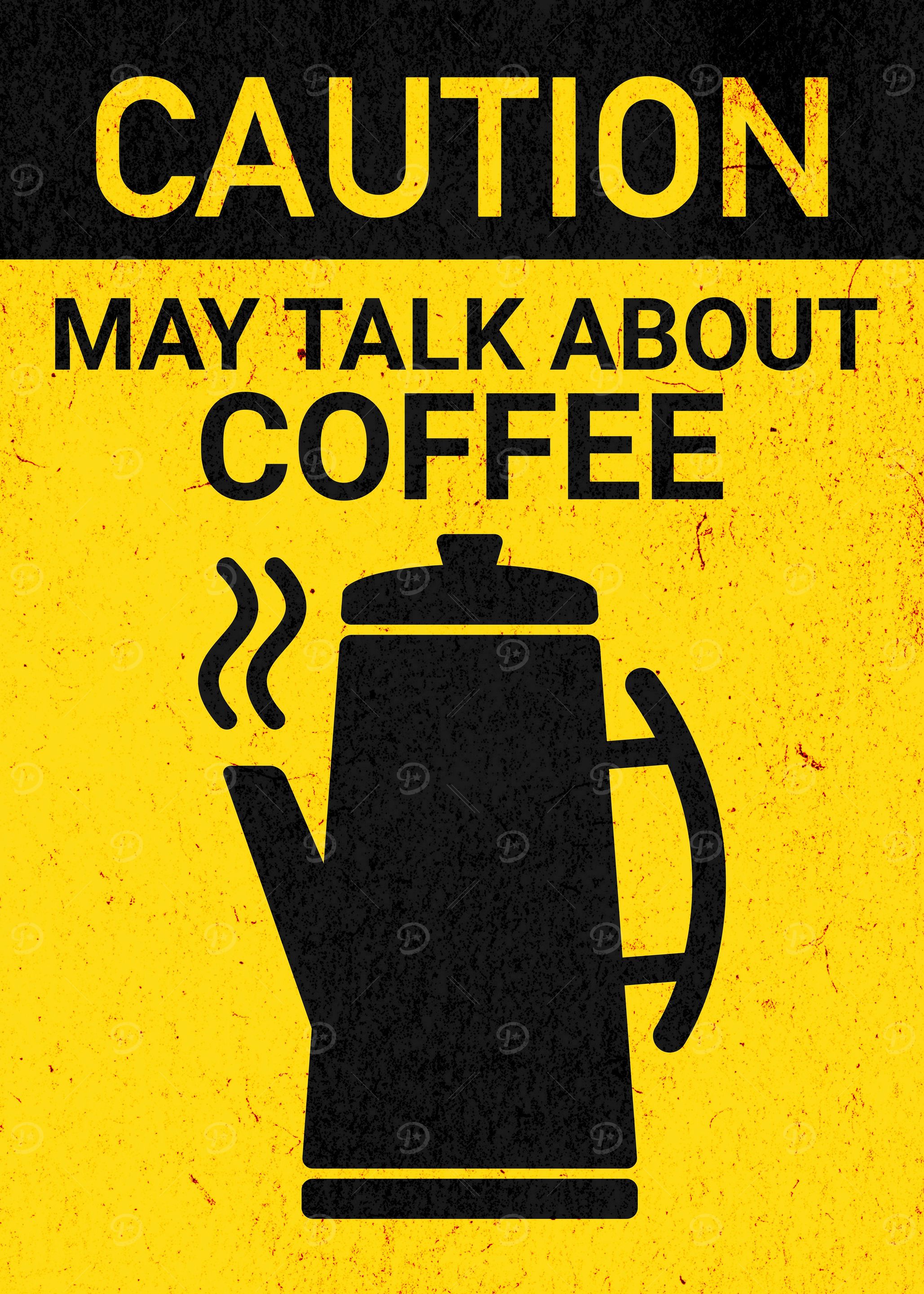 CAUTION COFFEE POT