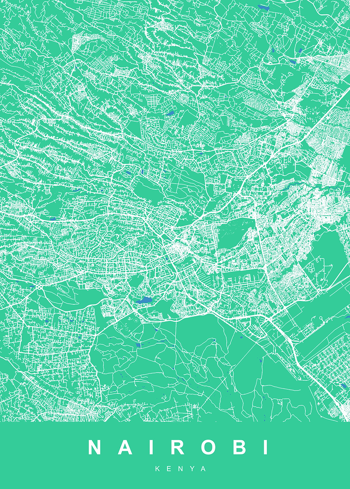 MAP NAIROBI KENYA