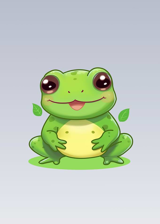 frog cute animal