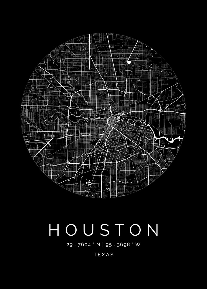 Houston Texas City Map