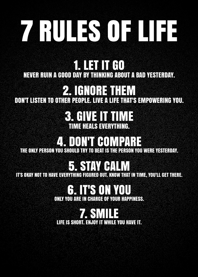 RULES OF lIFE