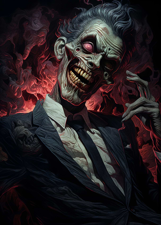 Zombie Scary Grin