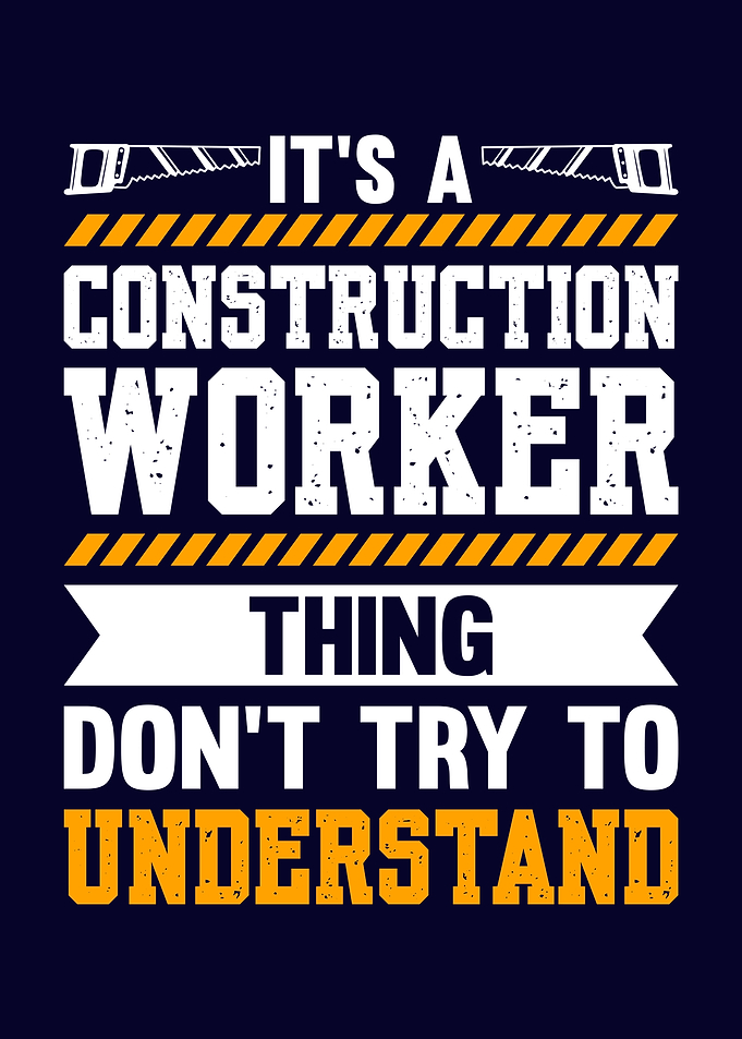 Funny Construction Worker