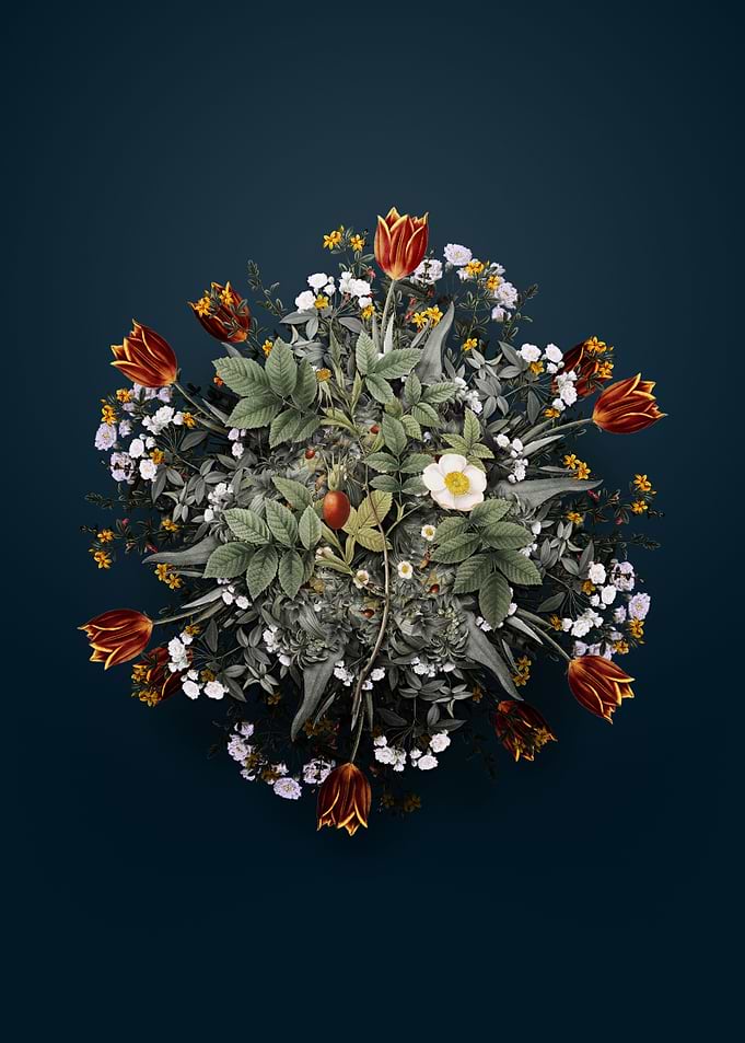 Mountain Rose Bloom Wreath