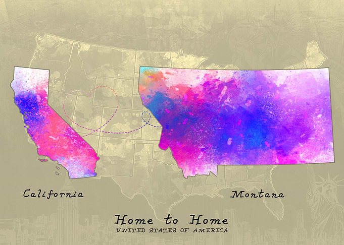 California To Montana