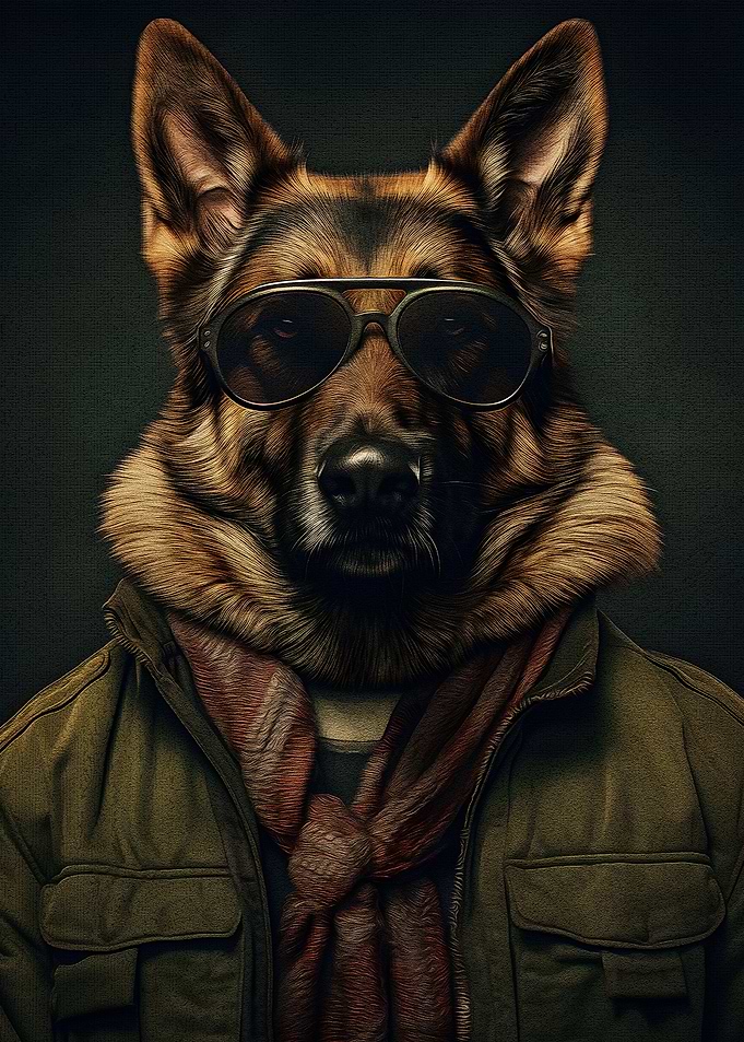 German shepherd elegance