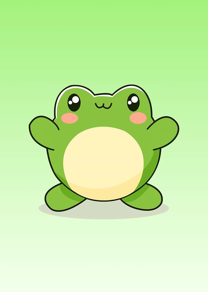 frog cute animal