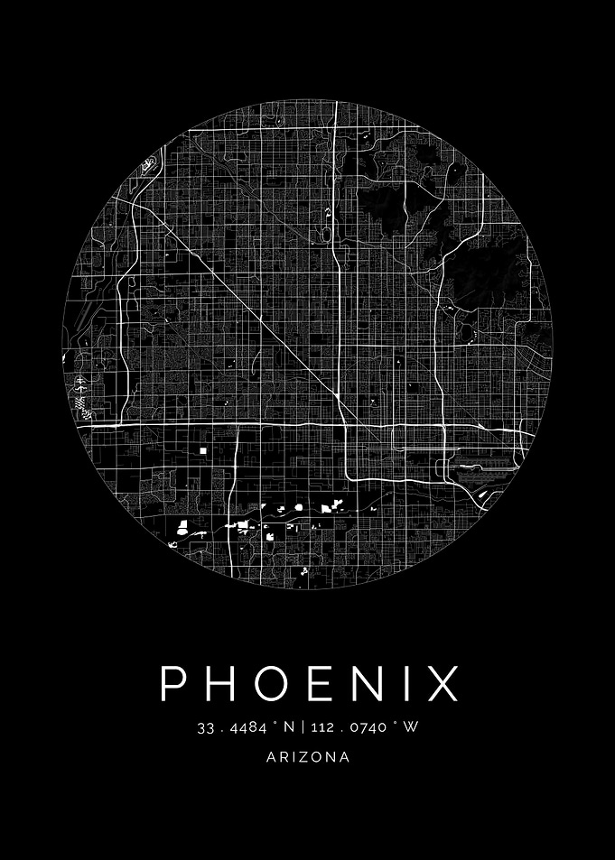 Phoenix Arizona City Map