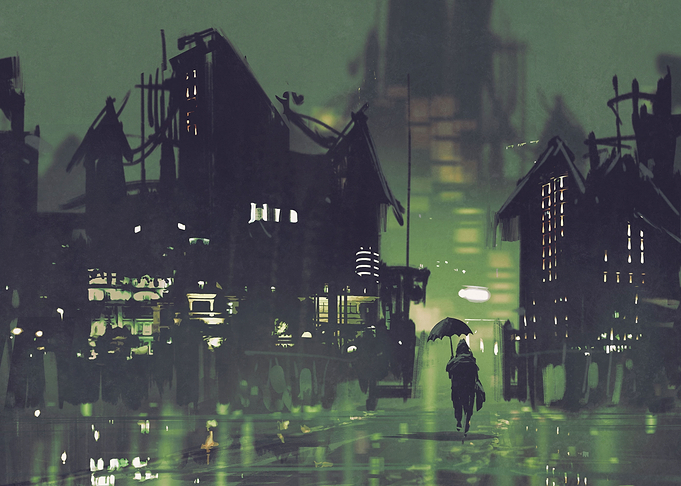 Urban Night Scene