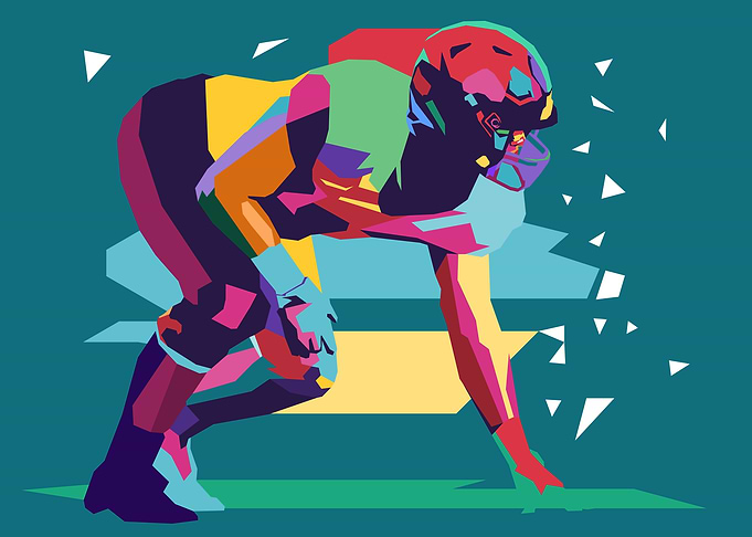 American Football Pop Art