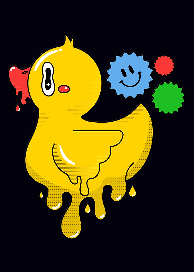 Hand drawn Duck