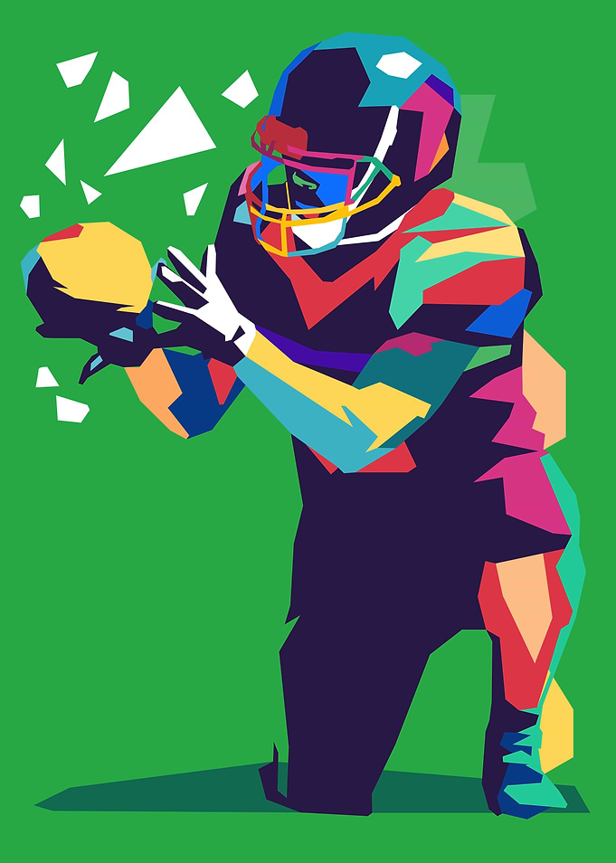 American Football Pop Art