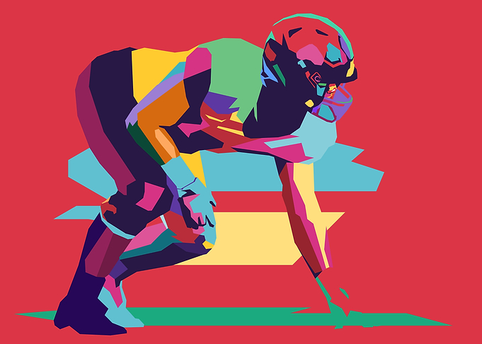 American Football Pop Art