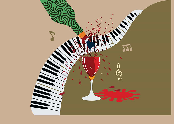 piano wine lover